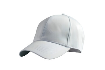 white baseball cap mockup isolated on transparent background