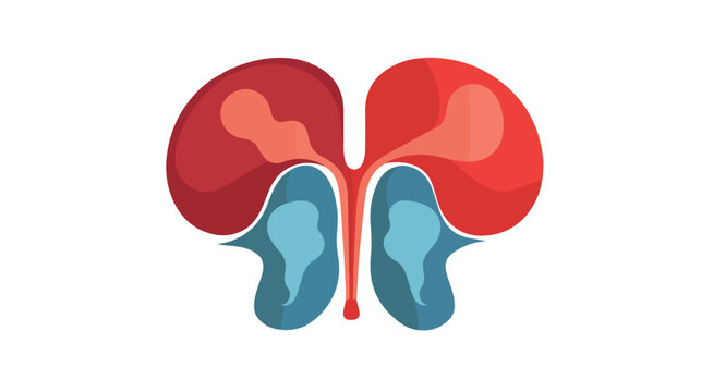 Liver Icon Flat logo Style Organs Of The Human templ