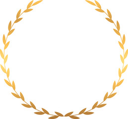 金の月桂樹のフレーム