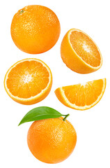 Fresh organic orange isolated