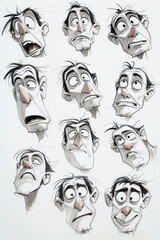 Expressive Faces: Diverse Human Sketches Capturing a Range of Emotions in Stunning 4K Quality