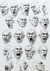 Emotional Spectrum: Diverse Human Expressions in 4K Stock Images