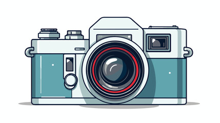 Modern camera symbolizes technology and creativity