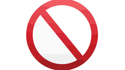 Not Allowed Sign icon. flat illustration of Not Allowed
