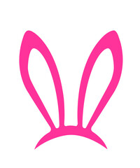 Easter Bunny Ears clip art design on plain white transparent isolated background for card, shirt, hoodie, sweatshirt, apparel, tag, mug, icon, poster or badge