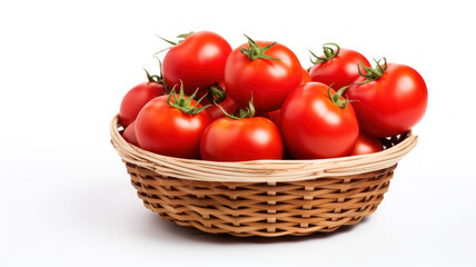 fresh tomato on background