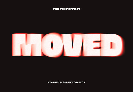 Blurred Moved Text Effect