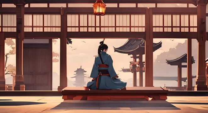 Samurai in anime.