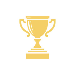 trophy icon in trendy flat style