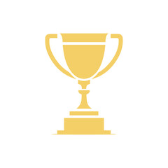 trophy icon in trendy flat style
