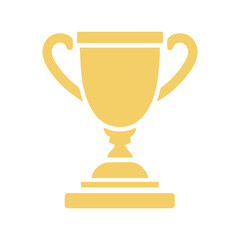 trophy icon in trendy flat style