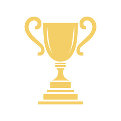trophy icon in trendy flat style