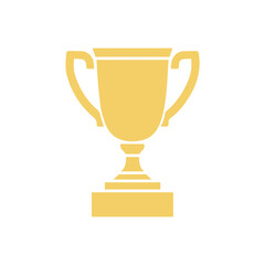 trophy icon in trendy flat style