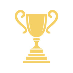 trophy icon in trendy flat style
