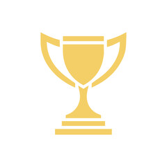 trophy icon in trendy flat style