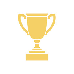trophy icon in trendy flat style