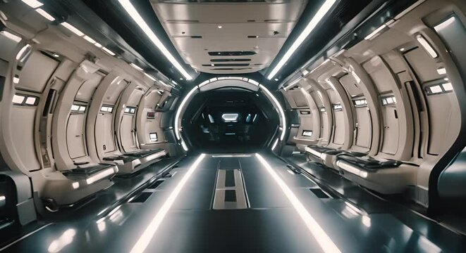 Interior of a spaceship.