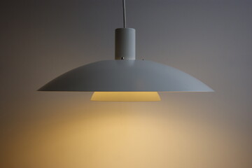 White dinning table lamp in PH style. Denmark.  