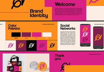 Brand Identity Manual Layout - obrazy, fototapety, plakaty
