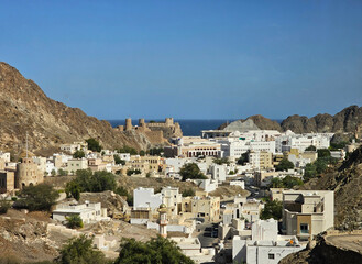 wonderful views of the palace of the Sultan in Oman
