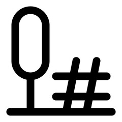 Park icon in outline style. Simple round tree vector illustration — pixel-perfect icon