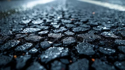 Foto op Plexiglas Close-up of Street With Rocks © Ilugram