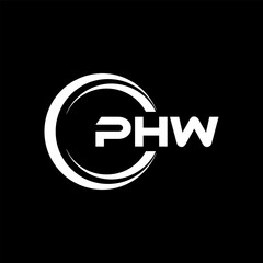 PHW Letter Logo Design, Inspiration for a Unique Identity. Modern Elegance and Creative Design. Watermark Your Success with the Striking this Logo.