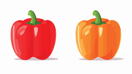 Sweet pepper icon. Vector . Flat design  flat vector