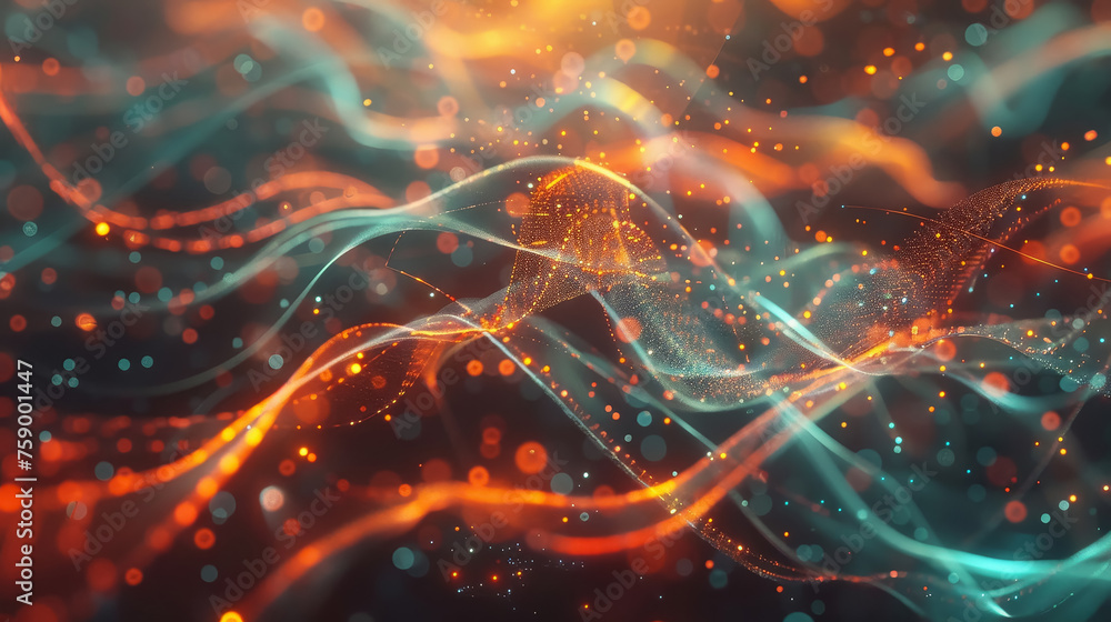 Aufkleber abstract machine learning visualization