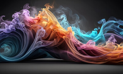 Ultra-Realistic Abstract Smoke Wave Background