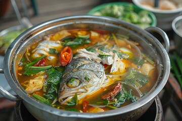 chicken noodle soup with rice