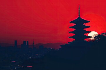 Fototapeta premium minimalist japan background wallpaper Japanese design minimalist style