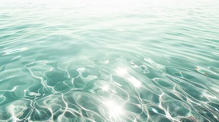 Fototapeta na wymiar Klares, frisches Wasser mit leichten Wellen auf der ruhigen Oberfläche