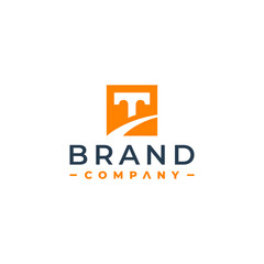initial letter t logo design