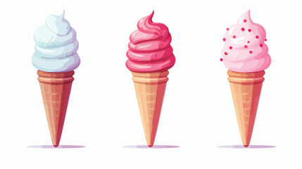pink white ice cream on a stick frozen ice ice cream