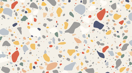 Terrazzo flooring vector seamless pattern. 