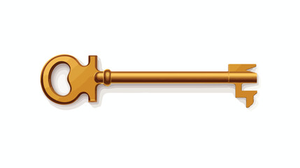 The key icon. Key symbol. Flat illustration flat vector