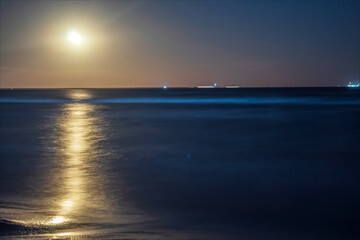 Moon over the sea   -  Europe, Romania, Constanta region, 2023 year