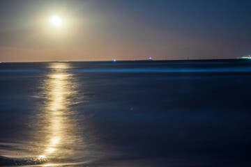 Moon over the sea   -  Europe, Romania, Constanta region, 2023 year