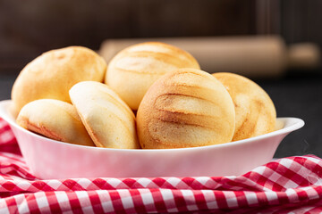 Delicious and nutritious almojabanas or pandebono, a food based on cassava flour and cheese