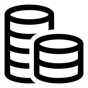 recommend clip art: Coins icon in outline style. Simple pennies vector illustration — pixel-perfect icon