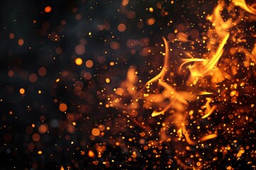 Jet Black Flame Illustration