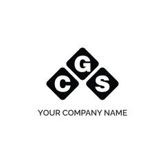 CGS letter logo design on white background. CGS logo. CGS creative initials letter Monogram logo icon concept. CGS letter design