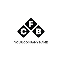 Fototapeta premium CFB letter logo design on white background. CFB logo. CFB creative initials letter Monogram logo icon concept. CFB letter design