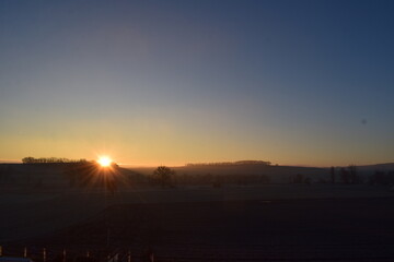 colorful winter sunrise