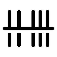 Scan barcode icon in outline style. Simple analyze vector illustration — pixel-perfect icon.