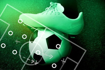 Soccer football formation and tactic; Soccer game competition strategy