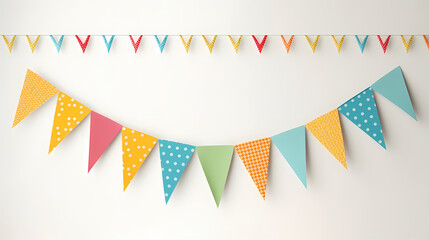 Obraz premium Background filled with colorful holiday flags