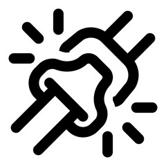 Safety belt icon in outline style. Simple vehicle vector illustration — pixel-perfect icon.