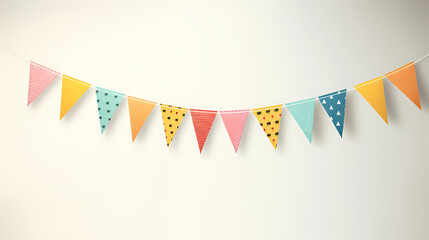 Obraz premium Background filled with colorful holiday flags